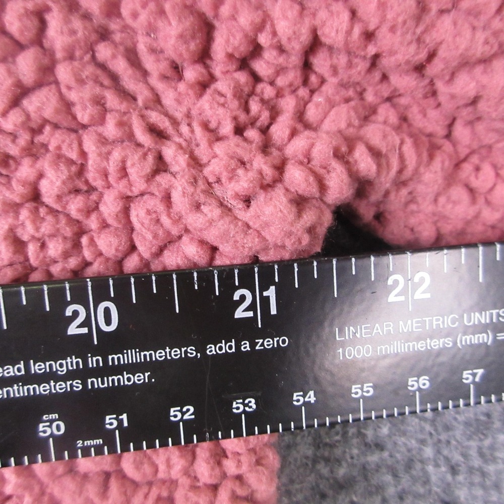 PINK Victoria's Secret Sweater Womens Small Pink Sherpa Fleece 1/4 Zip Pullover - Picture 7 of 8